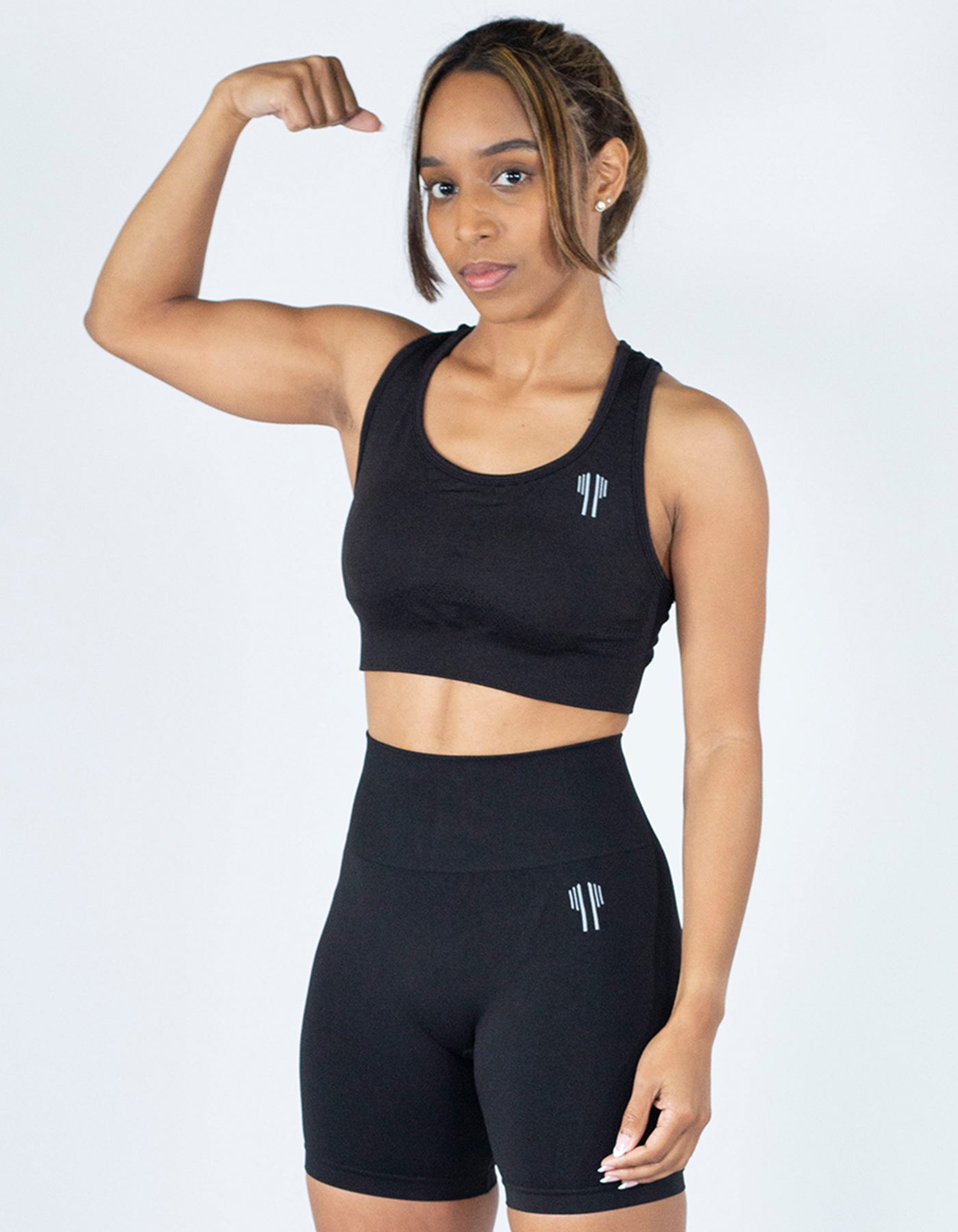 Racerback Sport Bra - Black