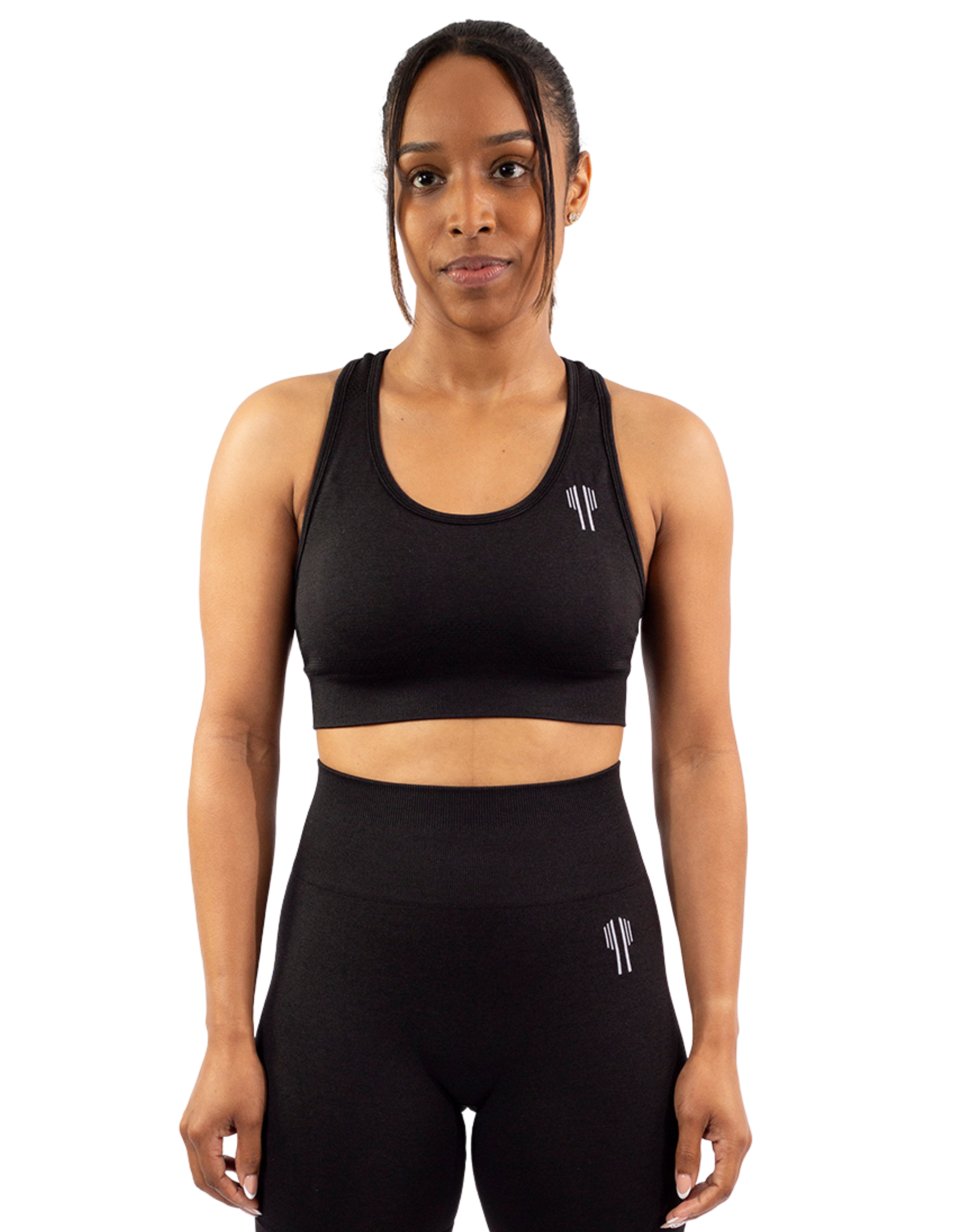 Racerback Sport Bra - Black