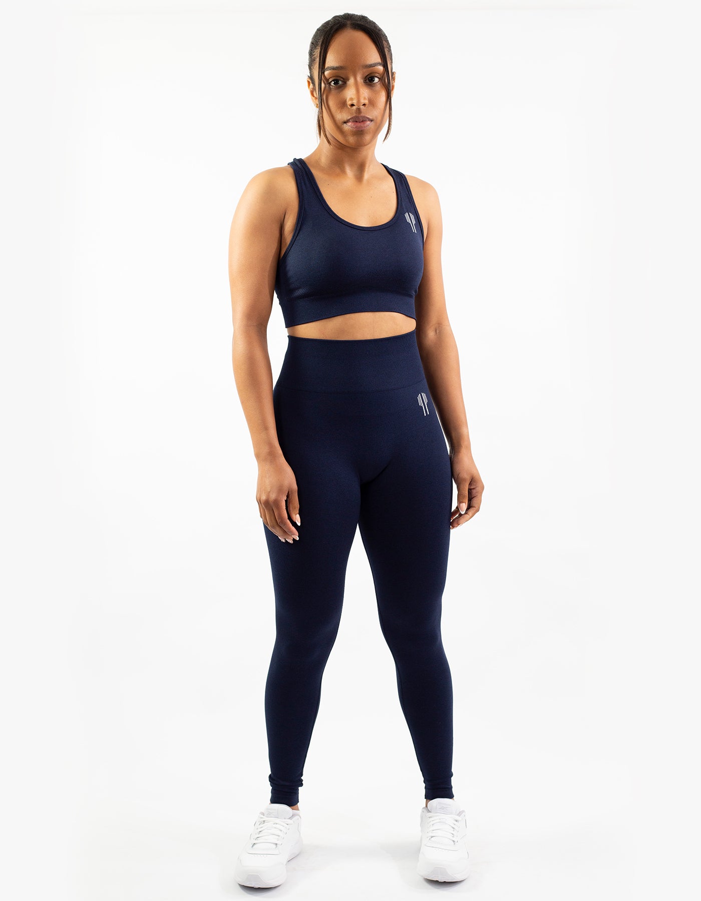 Racerback Sport Bras - Navy Blue