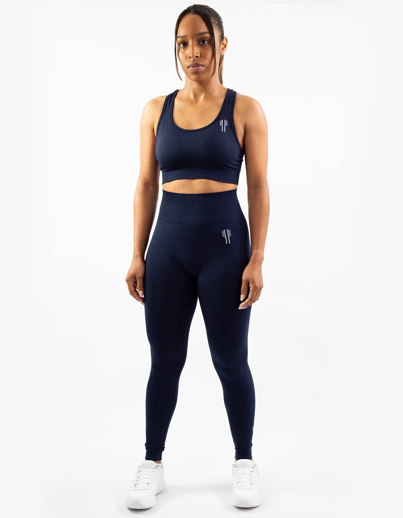 Racerback Sport Bras - Navy Blue