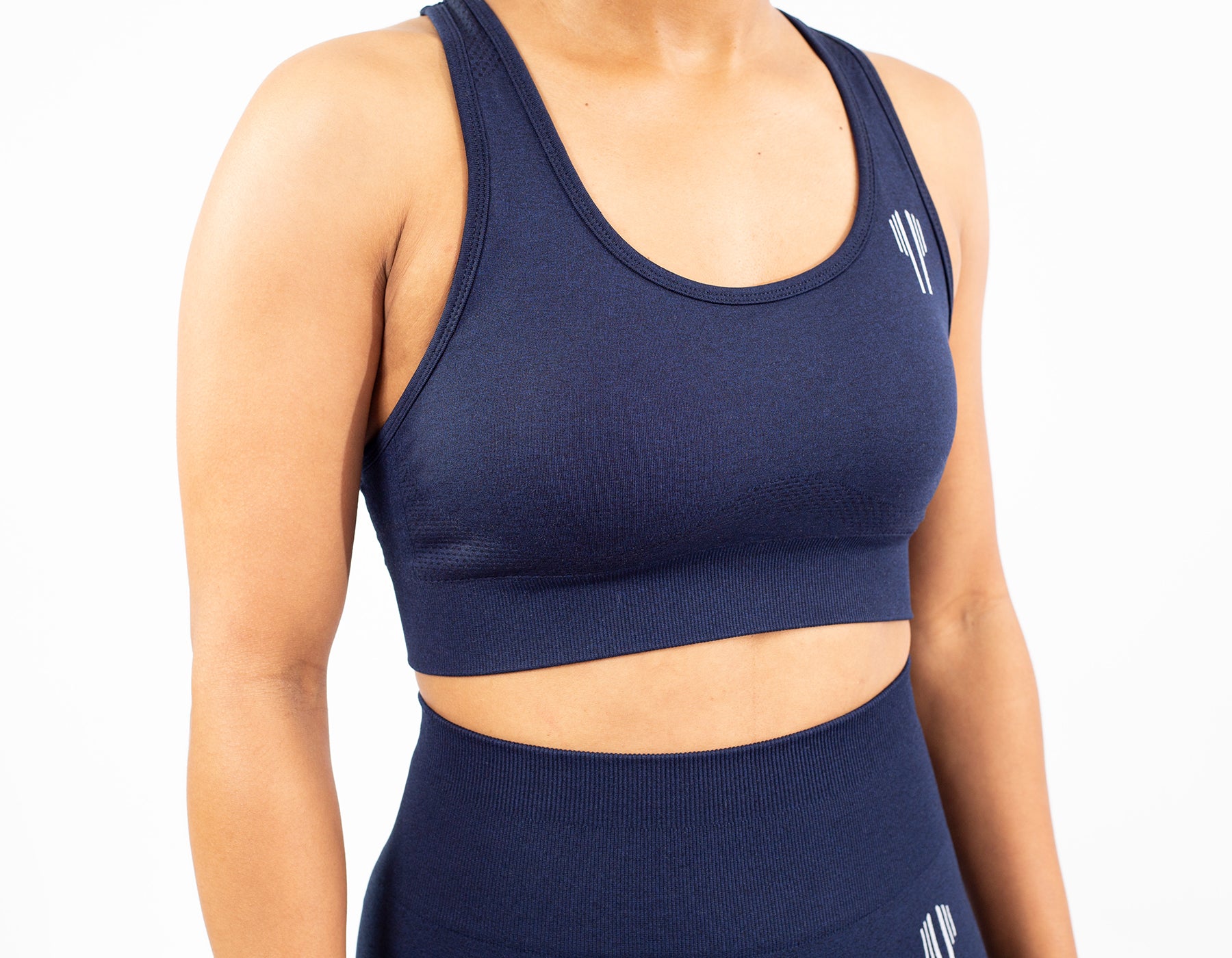 Racerback Sport Bras - Navy Blue