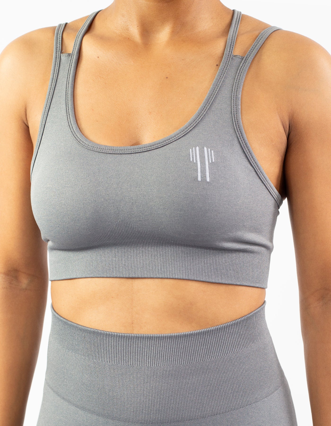 Crossback Sport Bras - Gray