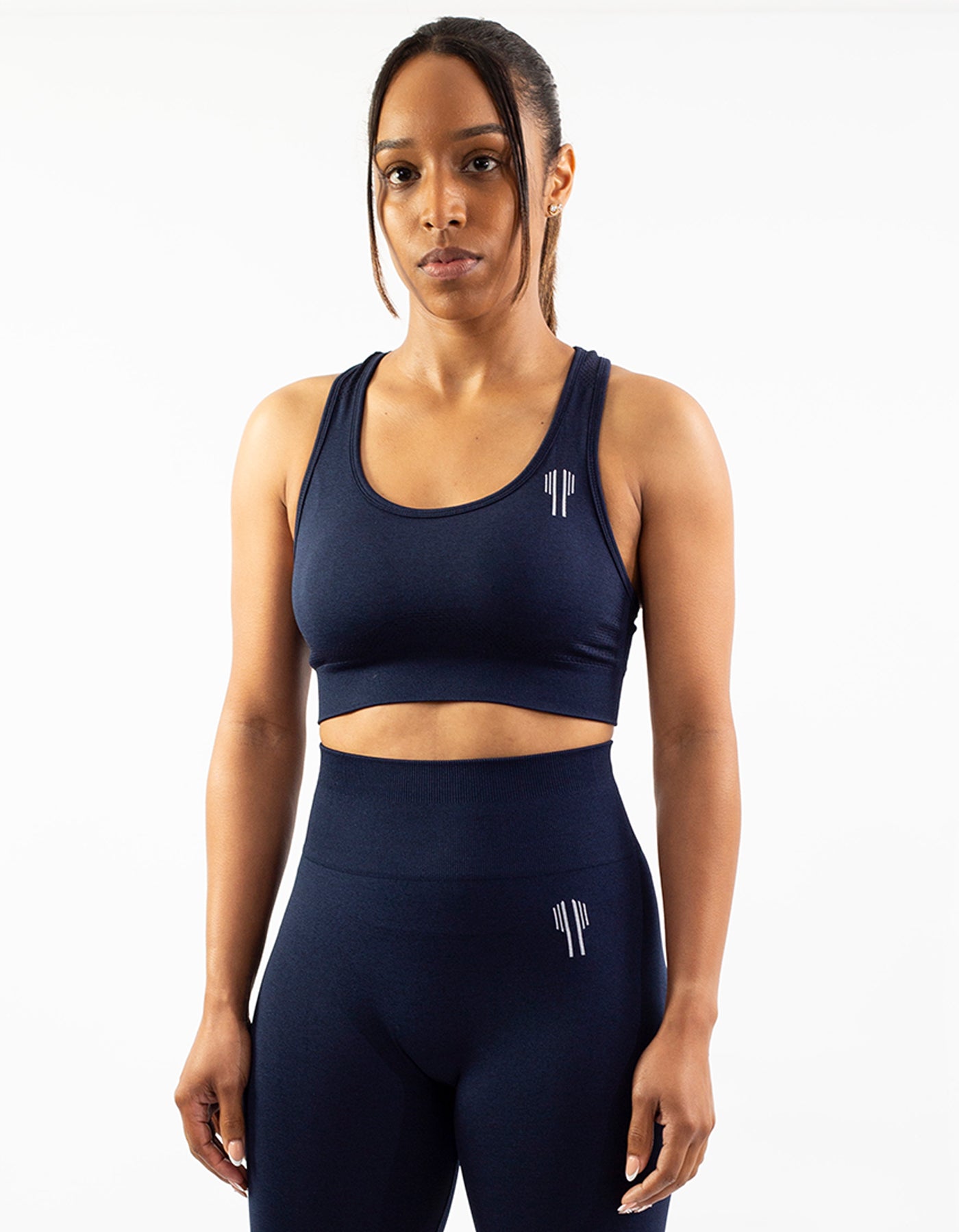 Raceback Sport Bras - Navy Blue