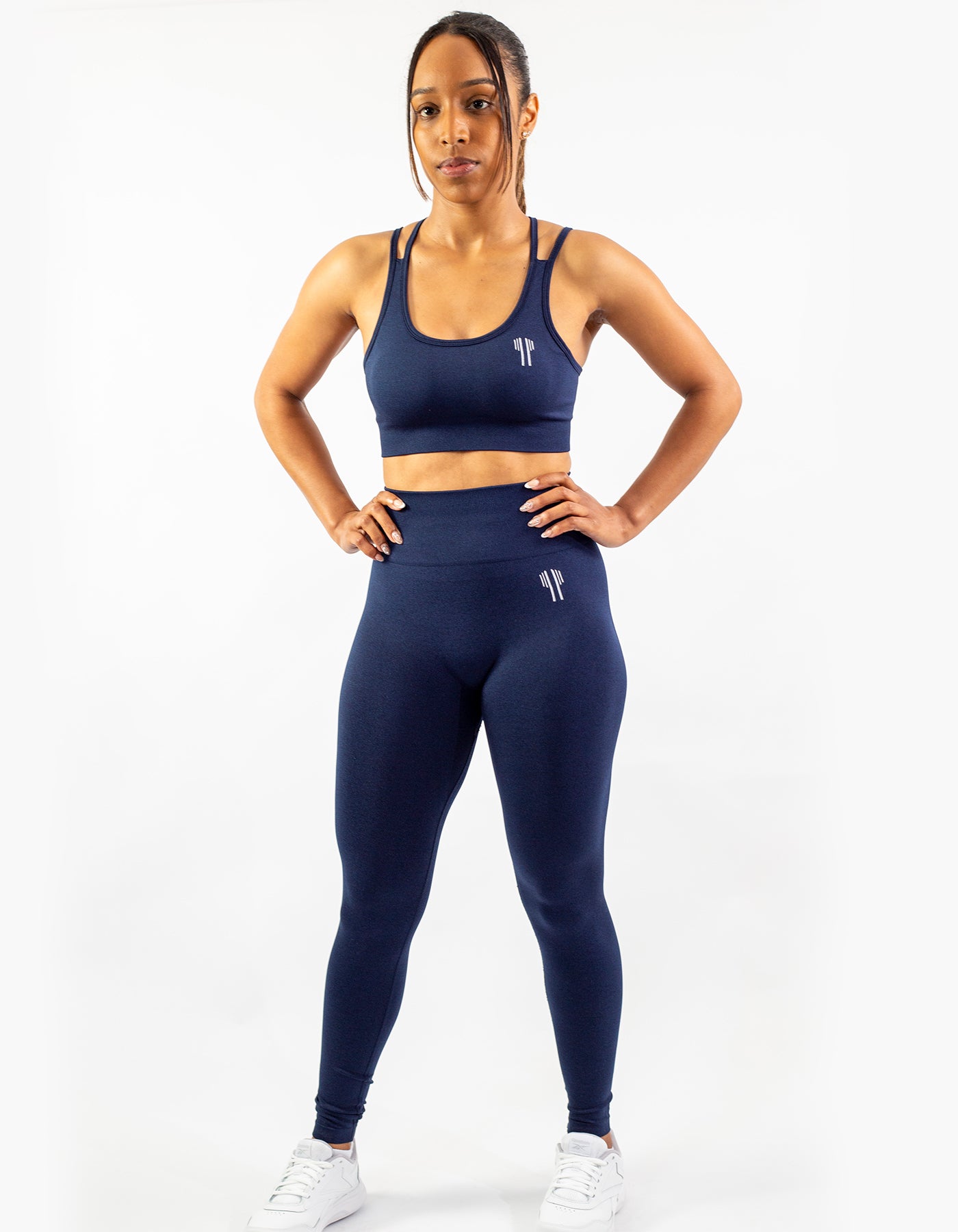 Strong Start Seamless Leggings - Navy Blue