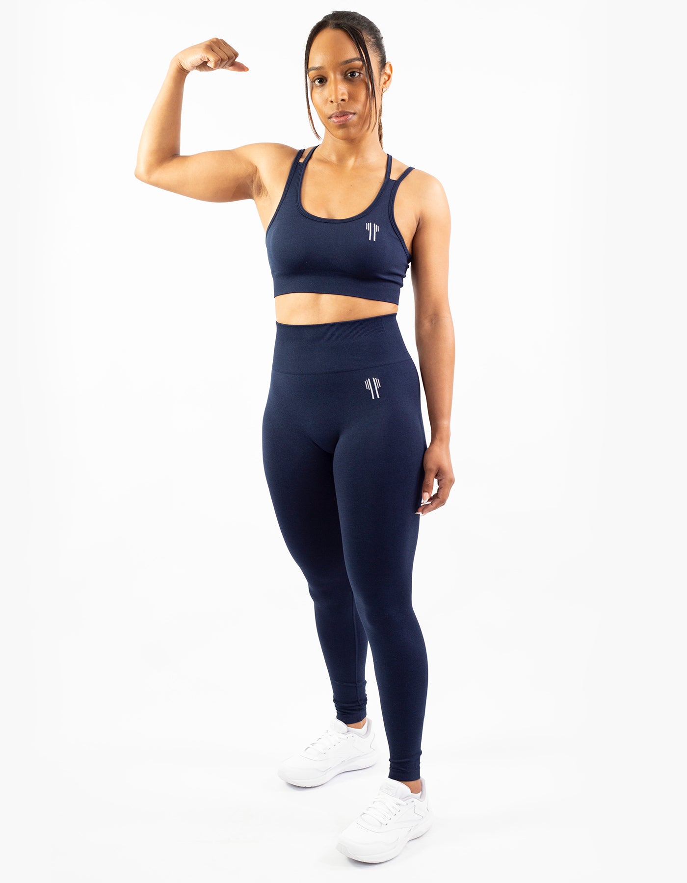 Crossback Sport Bras - Navy Blue