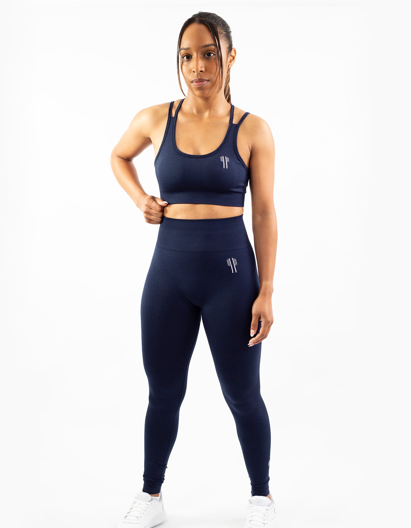 Crossback Sport Bras - Navy Blue