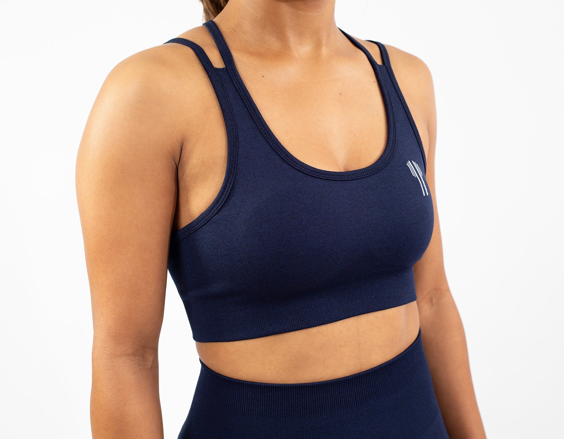 Crossback Sport Bras - Navy Blue