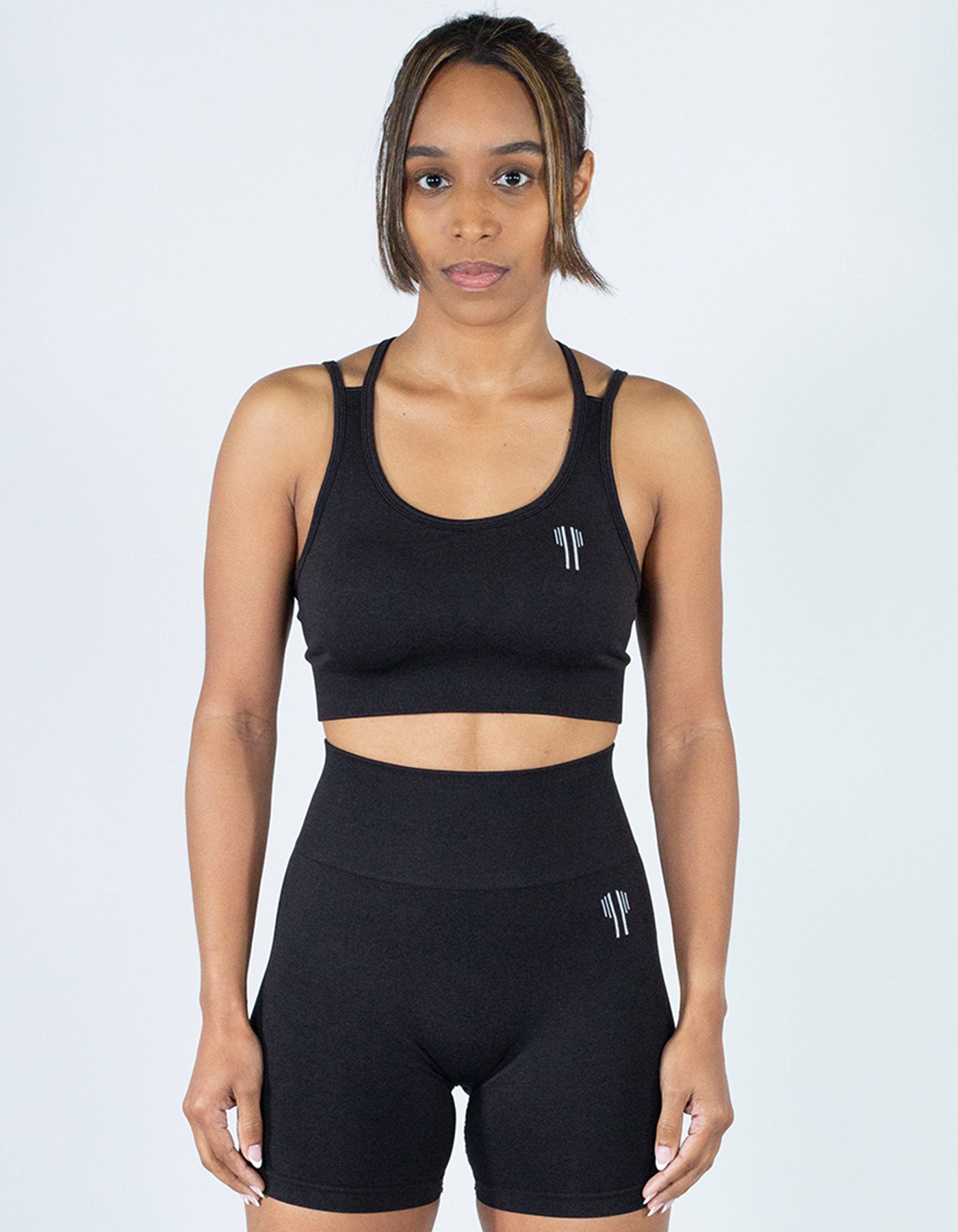 Crossback Sport Bras - Black