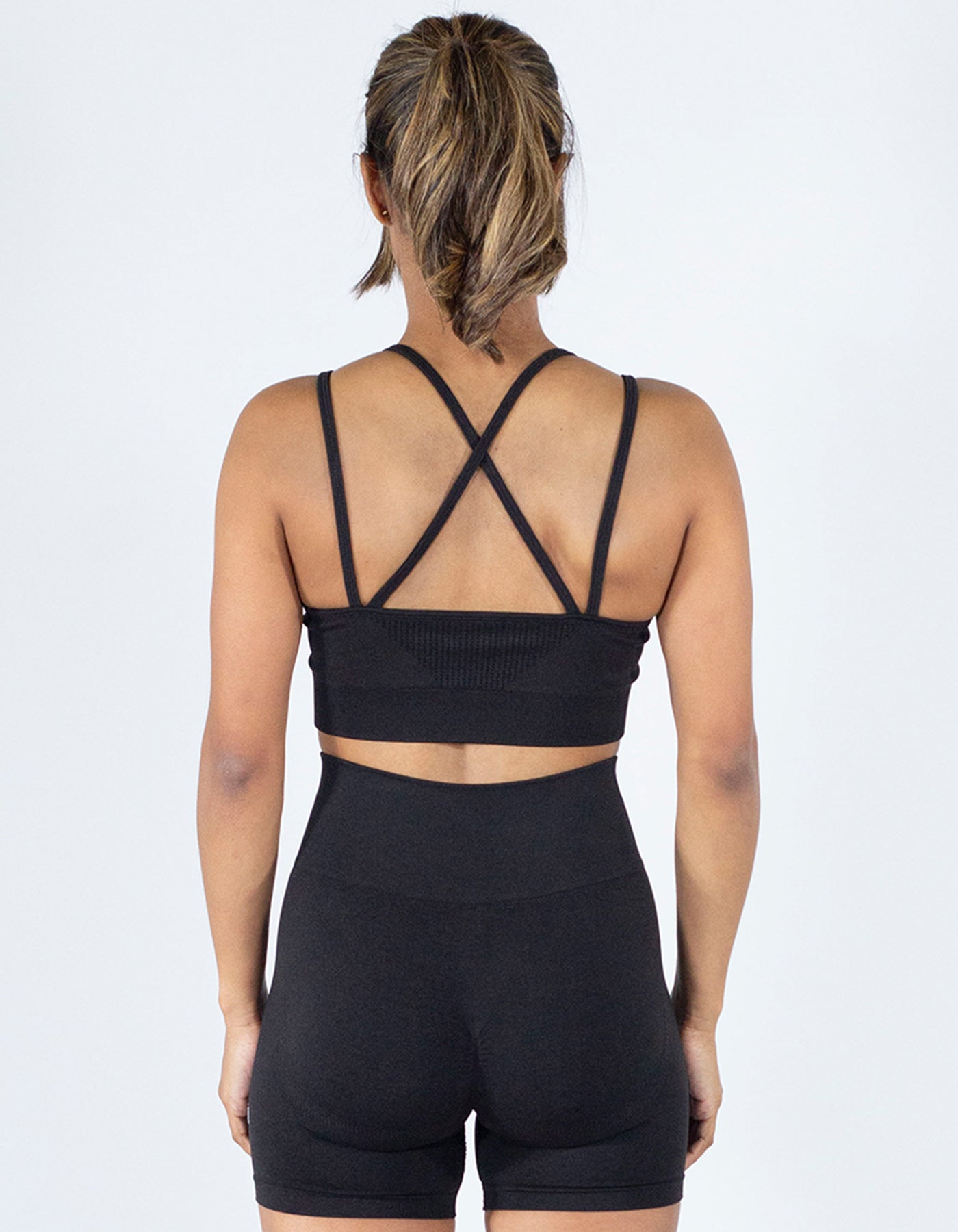 Crossback Sport Bras - Black